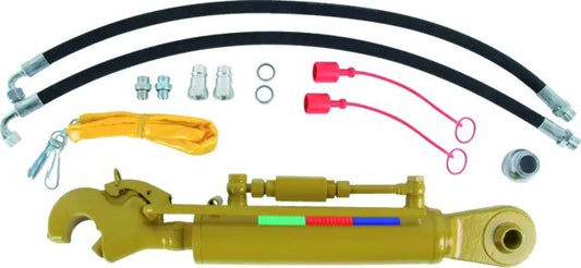 BARRE DE POUSSEE HYDRAULIQUE ROTULE-CROCHET LG 567-747 CAT2