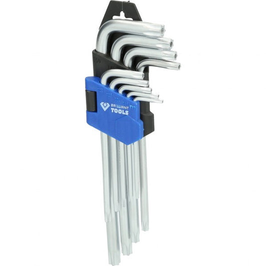 Jeu de clés TORX courtes à tête sphérique | 9 pièces