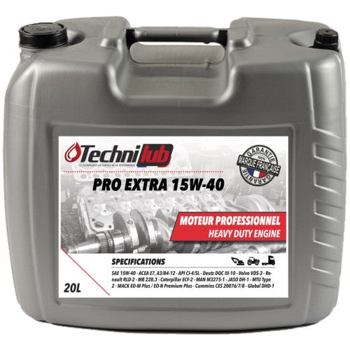 Huile moteur PRO EXTRA 15W40 60 L - TECHNILUB