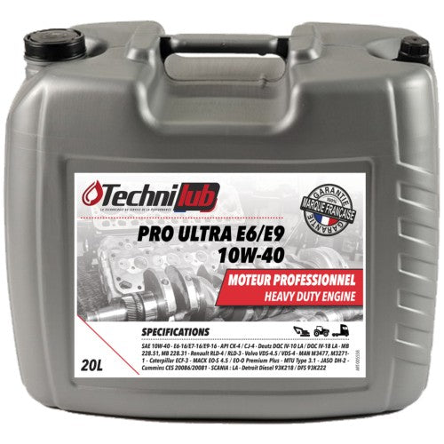 Huile moteur PRO ULTRA E6 E9 10W40 60 L - TECHNILUB