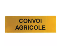 PANNEAU CONVOI AGRICOLE 1200X400X1MM ALUMINIUM CLASSE 2 BICMA