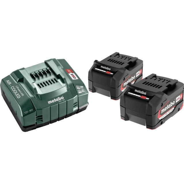 BATTERIE LI-ION 5,2AH 18V PACK DE 2 AVEC CHARGEUR METABO